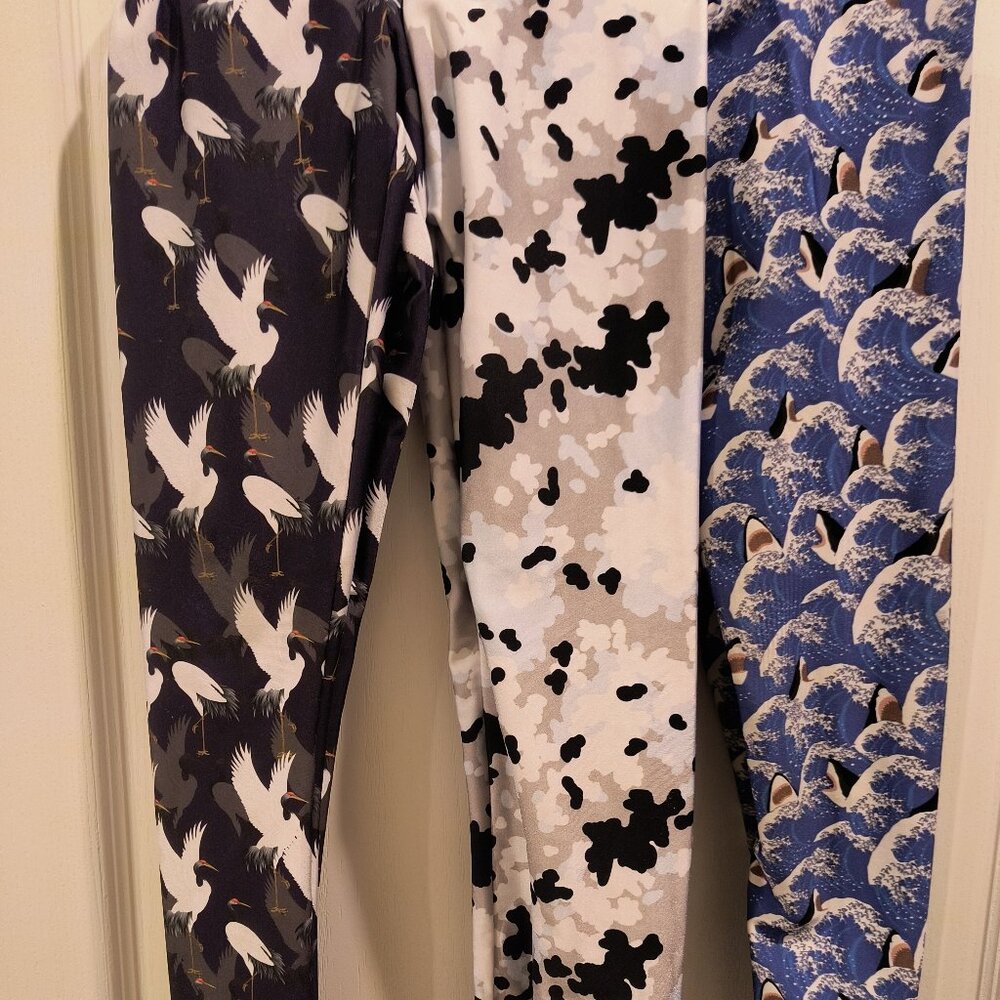 Emily Hsu Designs Girls Leggings Size S (3 Pairs)